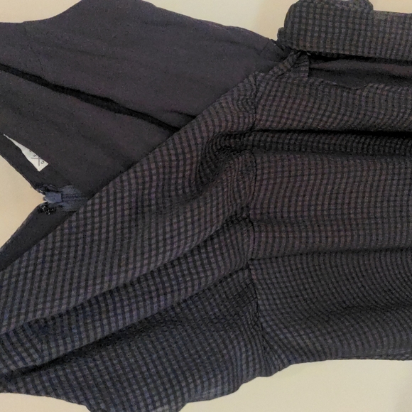 Checkered dark grey dress - Picture 2 of 3